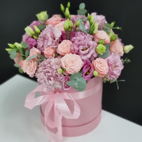  Kemer  Çiçek Pembe Gül & Pembe Lisyantus Arjaman 